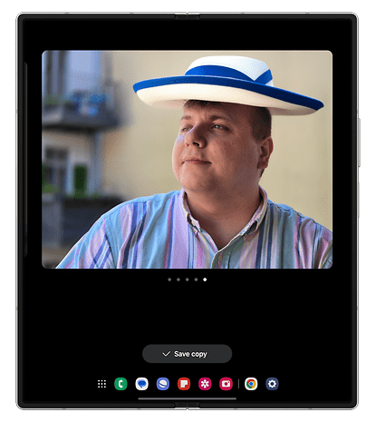 Capturas de tela da interface One UI 6.1.1 no Samsung Galaxy Z Fold 6