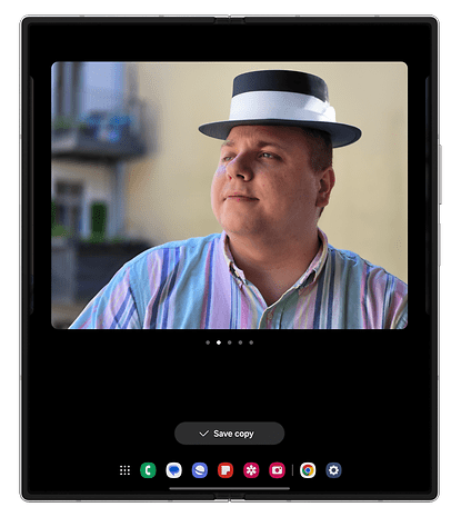 Capturas de tela da interface One UI 6.1.1 no Samsung Galaxy Z Fold 6