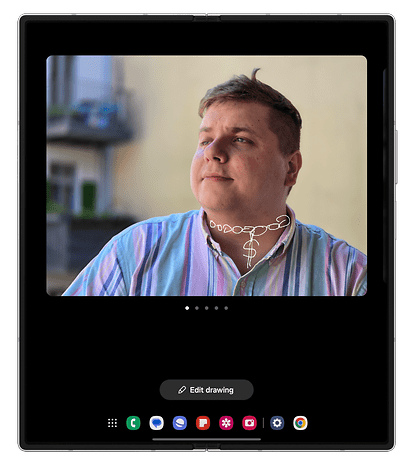 Capturas de tela da interface One UI 6.1.1 no Samsung Galaxy Z Fold 6