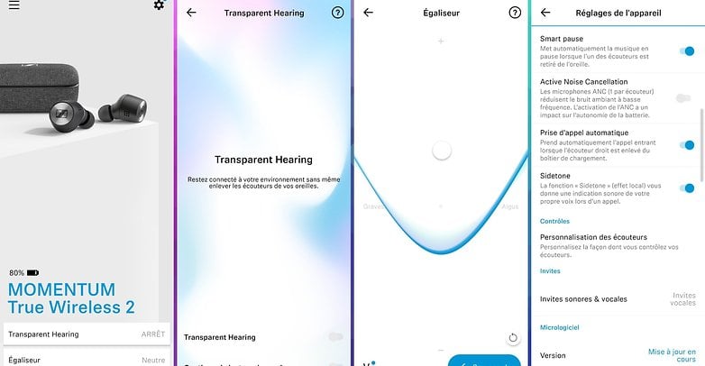 sennheiser momentum true wireless 2 smart connect app ui