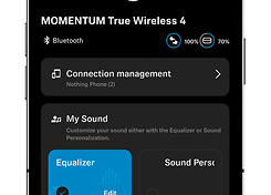 sennheiser smart control app homescreen