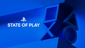 Logo PlayStation avec le texte 'STATE OF PLAY' sur un fond bleu.