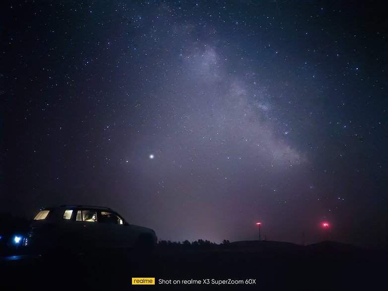 starry photo with car
