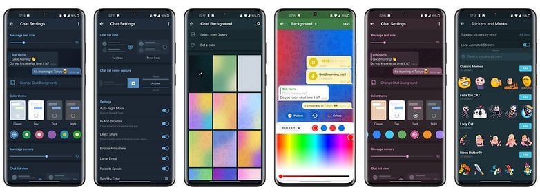 telegram app review ui customization