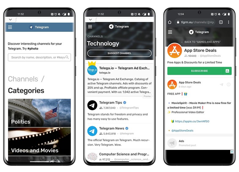 telegram cara mencari kumpulan laman web rasmi mudah alih