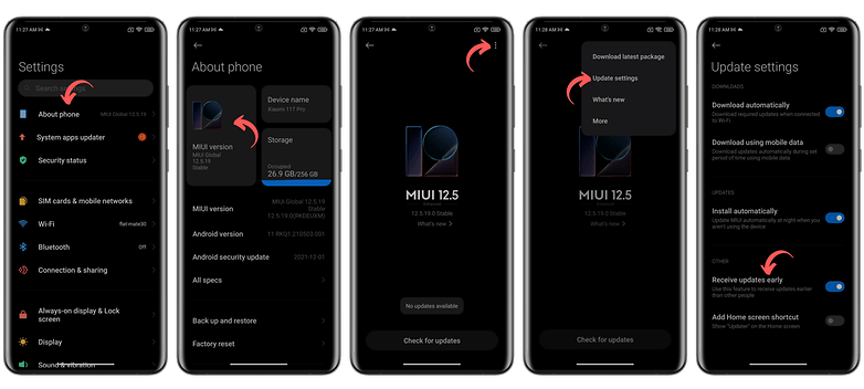 xiaomi how to receive miui updates early