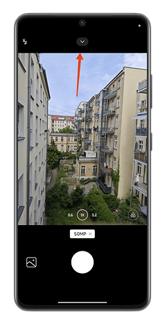 Screenshots von HyperOS, die zeigen, wie Ihr den zuletzt genutzten Fotomodus auf dem Xiaomi-Smartpho