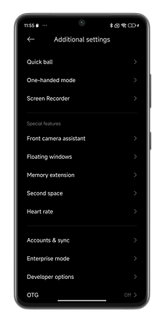 HyperOS screenshot showing how to enable the Memory Extension feature on your Xiaomi smartphone.