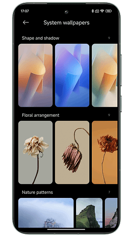 Screenshots von Xiaomi HyperOS