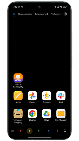 Capture d'écran de Xiaomi HyperOS