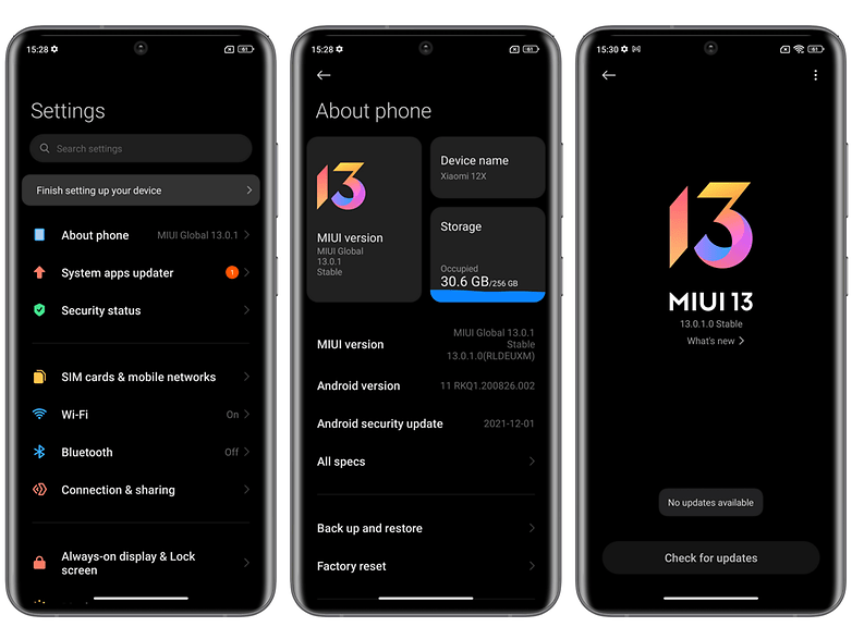 MIUI 13 Screenshot