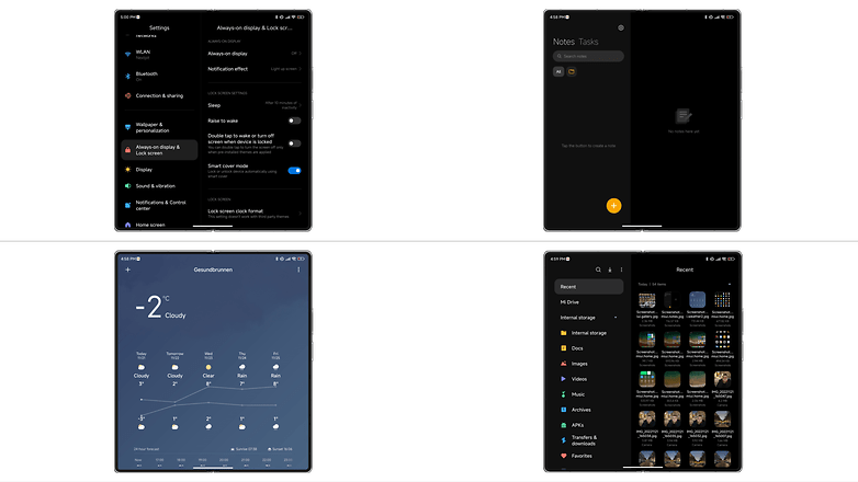 Xiaomi Mix Fold 2 design interface applications natives