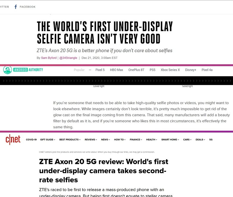 zte axon 20 under display camera us reviews not convinced