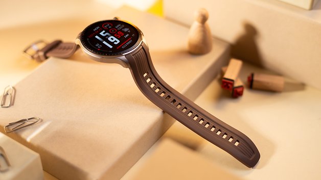 Amazfit Balance smartwatch strap in detail
