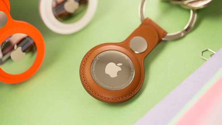 Apple AirTag with leather loop