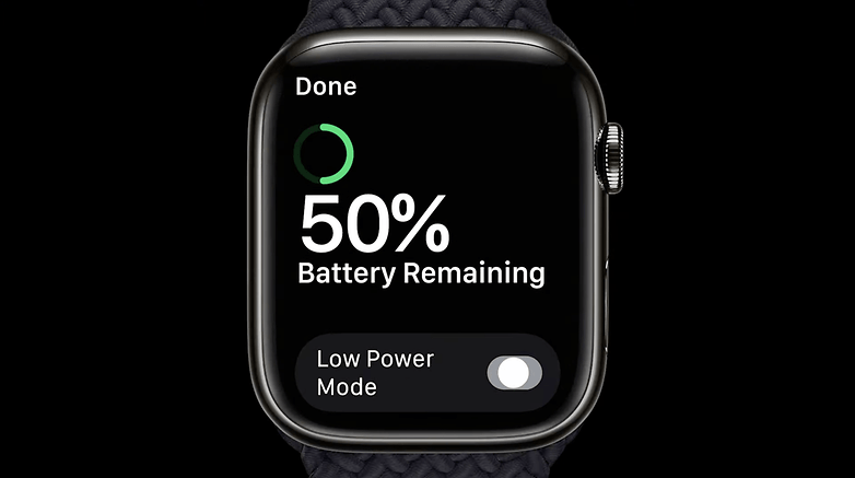 Apple Watch with its new low power mode.