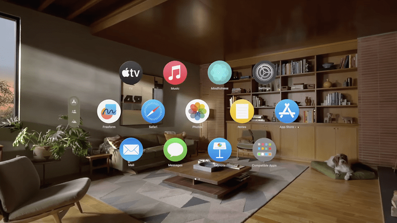 L'Apple Vision Pro fonctionne sous visionOS et dispose de sa propre boutique d'applications. / © nextpit