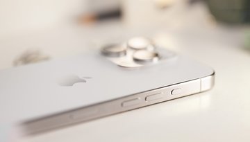 Apple iPhone 15 Pro viewed from the side
