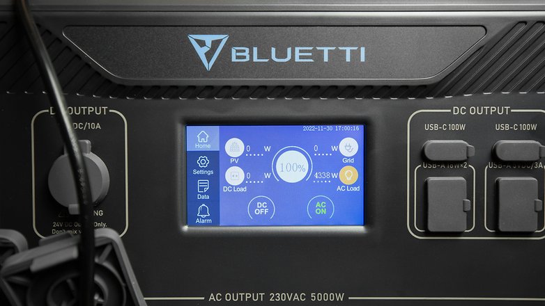 Bluetti AC500 écran tactile