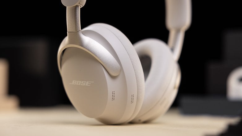 A close up look at the Bose QC Ultra headphones.