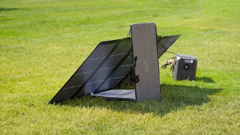 Ecoflow bifaziales 220-W-Solarpanel von hinten