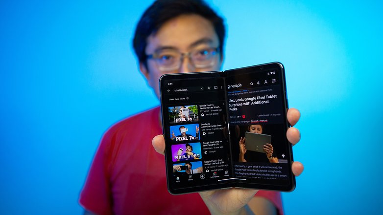 Google Pixel Fold-foto för nästapit.coms recension