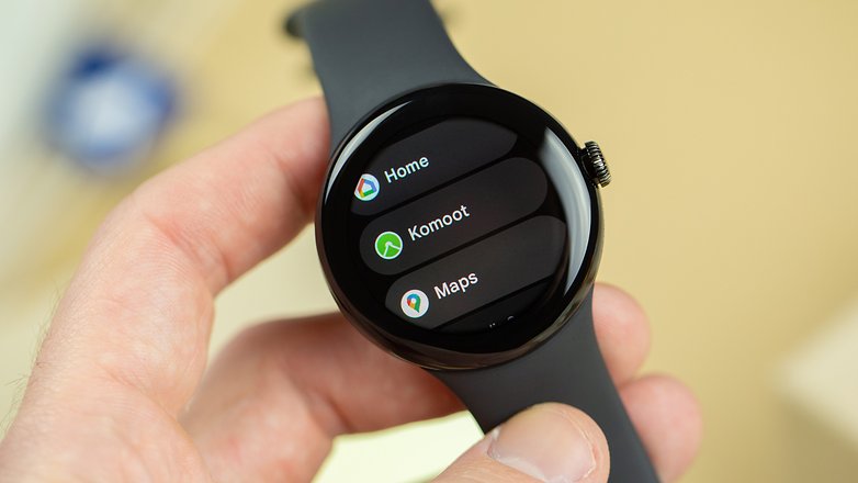 Komoot auf der Google Pixel Watch