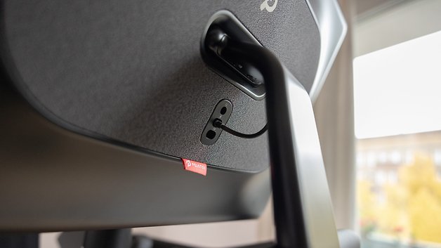 Der USB-C-Anschluss des Peloton Tread Tablet im Detail