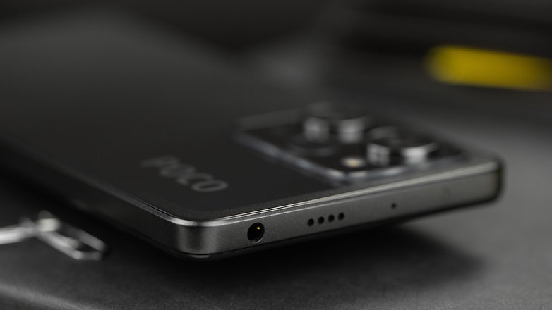 Poco X5 Pro viewed from the top