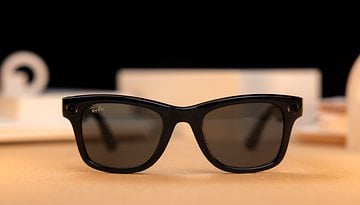 Ray-Ban and Meta Smart Glasses in detail on the table