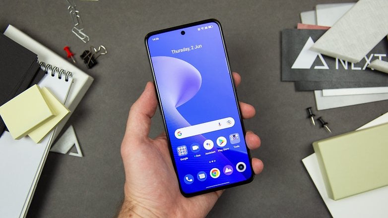 realme gt neo 3 ecran vue du dessus