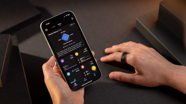 RingConn Smart Ring app companion UI