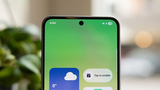 The display of the Samsung Galaxy A56.