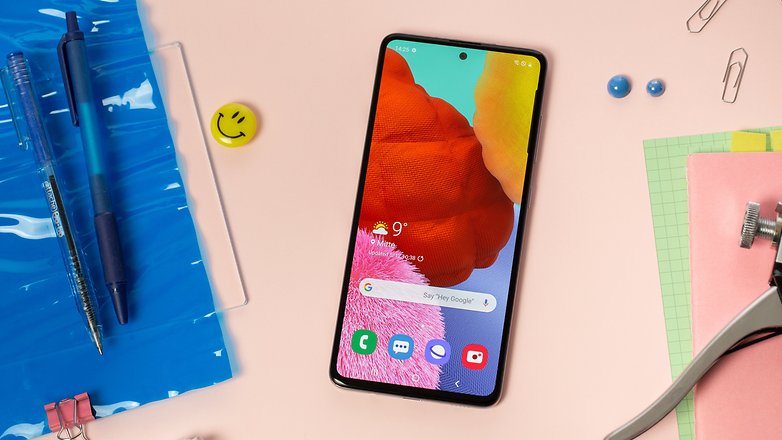 NextPit Samsung Galaxy A51 kijelző