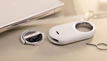 Samsung Galaxy SmartTag 2 with the battery compartment opened