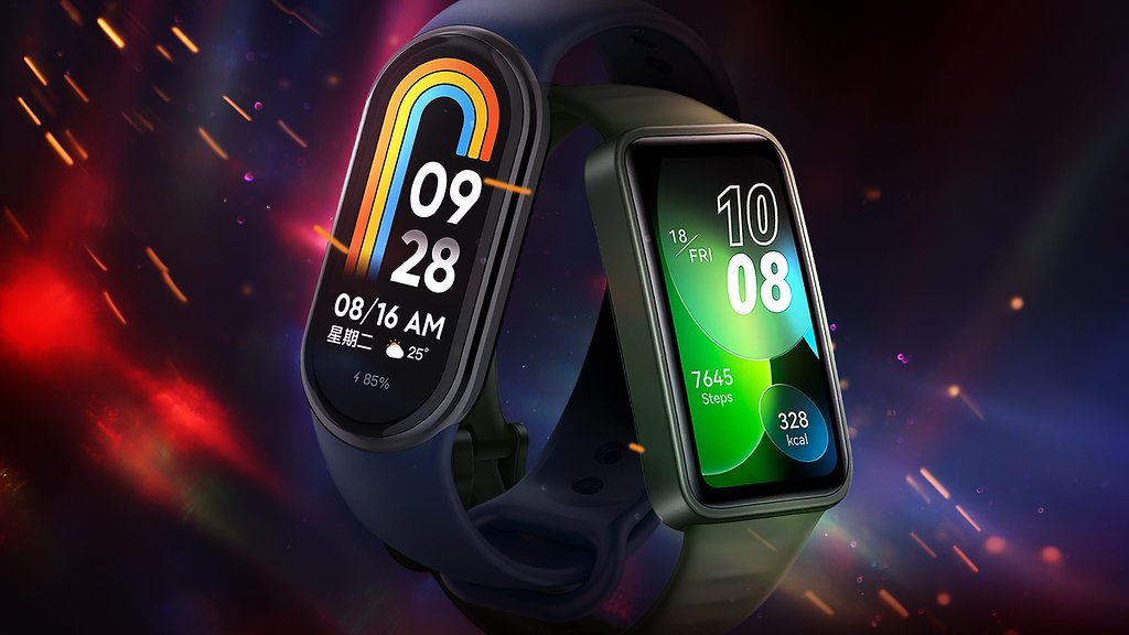 xiaomi smart band 8 huawei band 9 比较