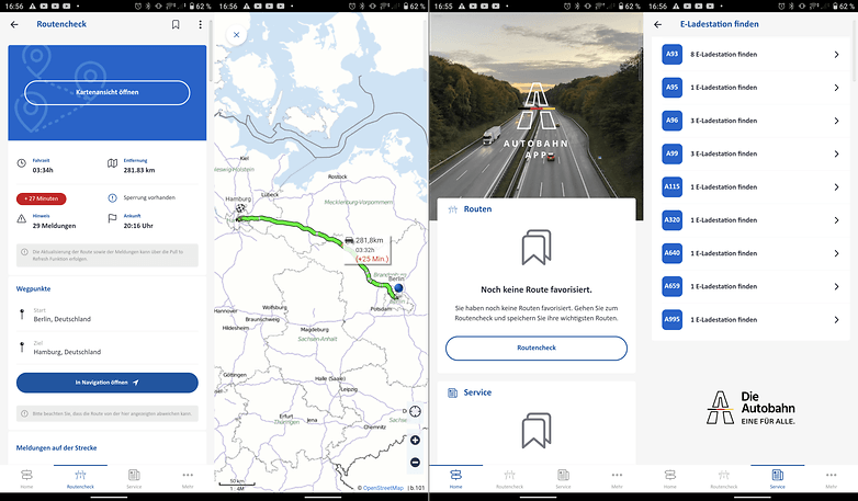 Autobahn App Screens