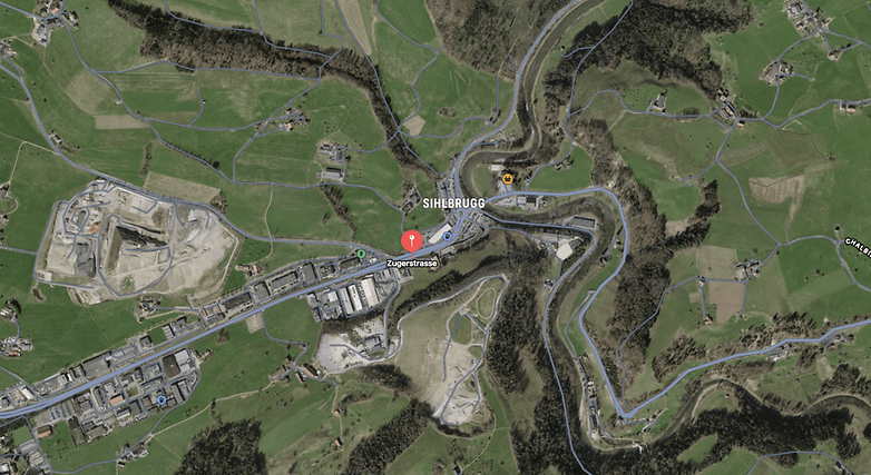 pcloud head office in switzerland screenshot of google maps