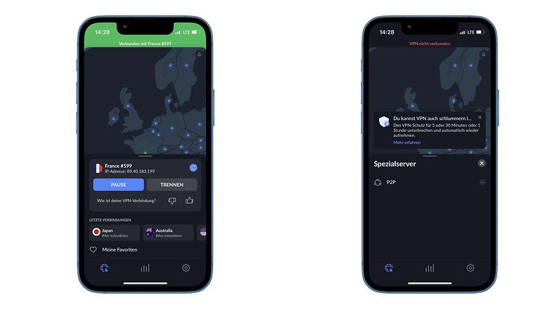 Die Nord-VPN-App на вашия смартфон.