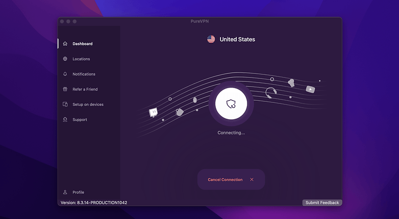 PurevVPN MacOS NextPit Screenshot 2