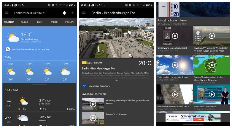 WetterCOM Времето Android NextPit