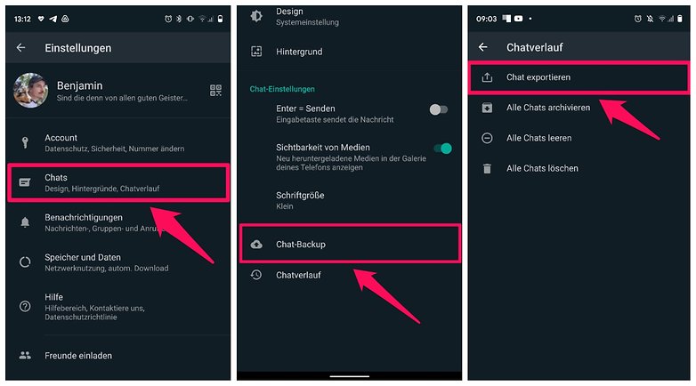 WhatsApp Chats Exportieren DE 01 NextPit