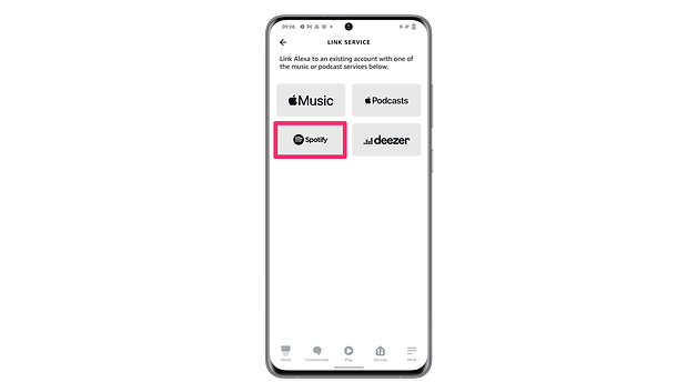 Captures d'écran comment connecter Alexa avec Spotify 8