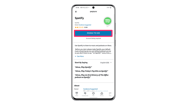 Tangkapan skrin cara menyambungkan Alexa dengan Spotify 9