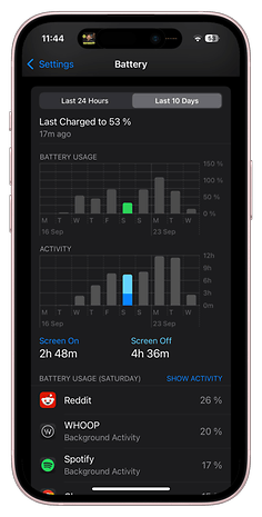 Les détails sur l'autonomie de l’iPhone 16 (Jour 2)