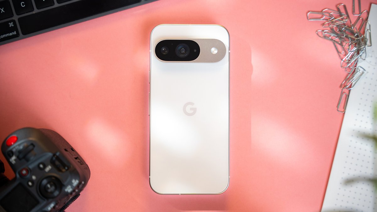 Le Google Pixel 9 vu de dos