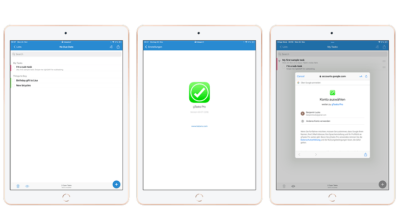 iPad gTasks Screenshots NextPit