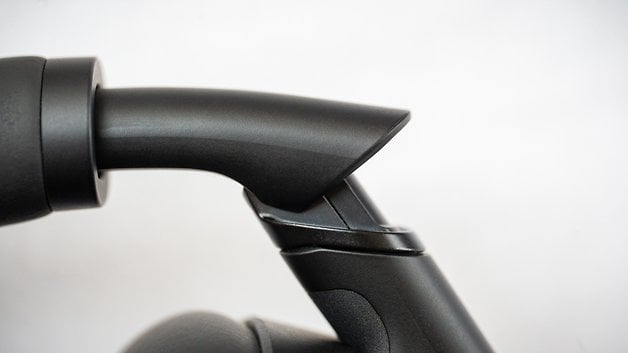 Close-up of part of the Sony WH-1000XM6 headphones.