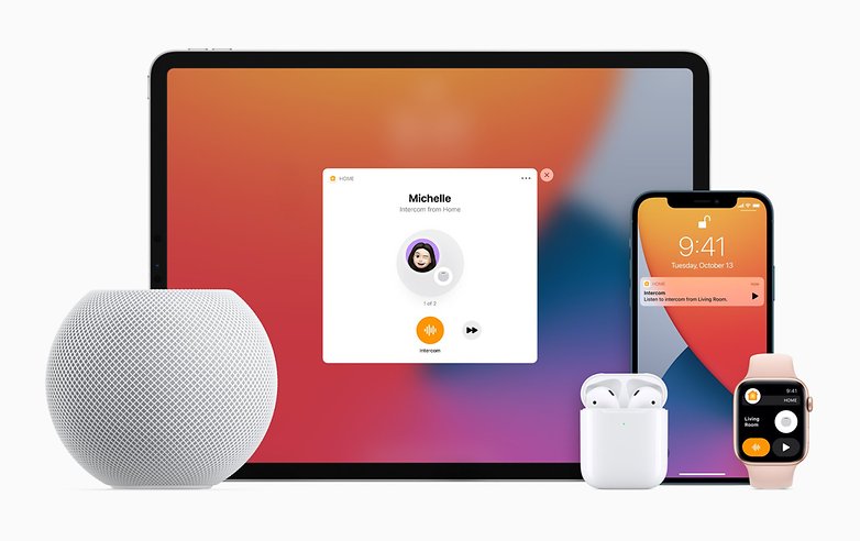 Apple HomePod iPhone Apple Watch AirPods Intercom