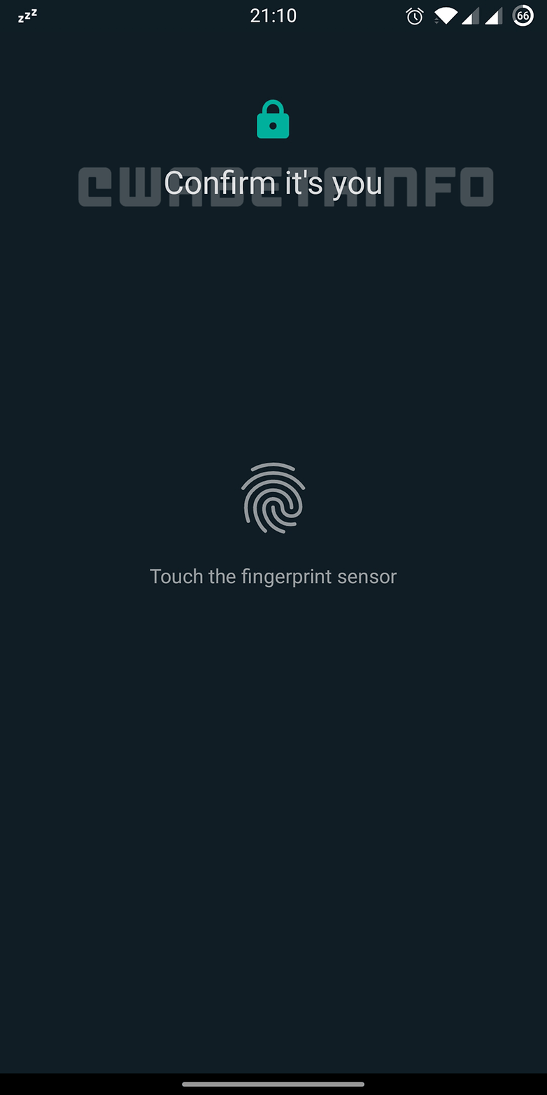 Fingerprint WAWEBSession Android